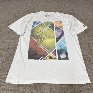 Element T-Shirt White Short Sleeve Men’s Size Large